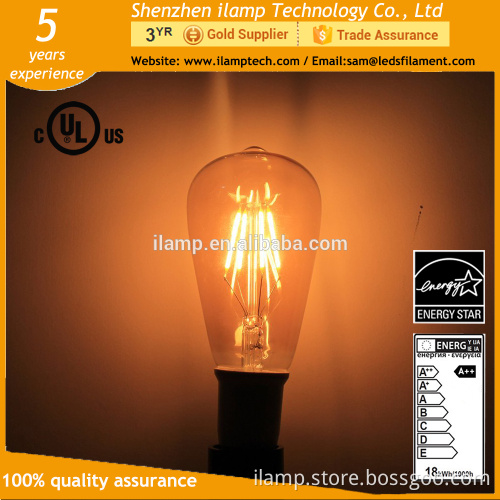 ilamptech Vintage Edison Style E27 Led Candle Light Bulbs
